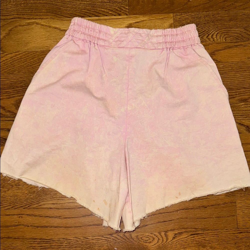 Raw Hem Pink Women's Shorts